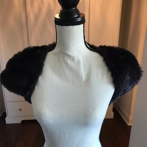 Faux Fur Bolero Jacket